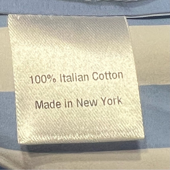 Kule “The Keaton Shirt” in White/Sky Blue Size XS NWOT - Picture 10 of 11